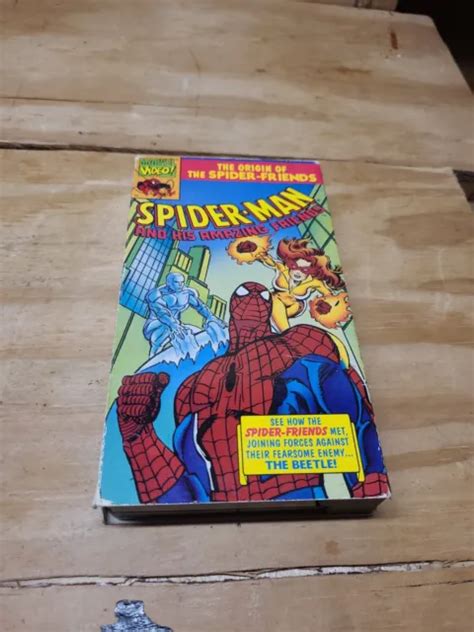 SPIDER MAN AND HIS Amazing Friends VHS Cassette Marvel Video Iceman