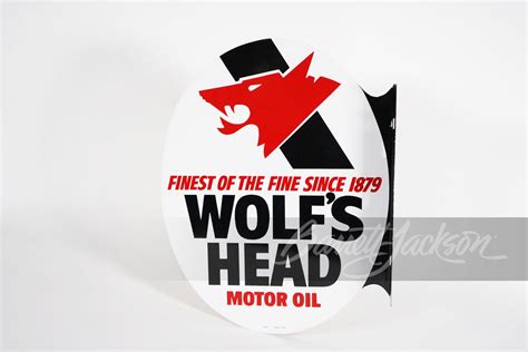 Wolf S Head Motor Oil Tin Sign