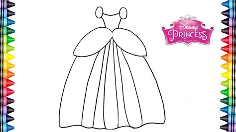 Como Dibujar Un Vestido De Princesas Youtube