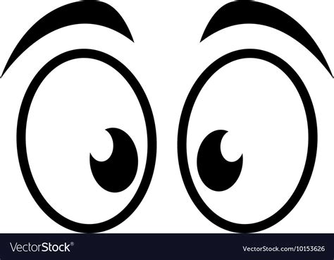 Eye surprised look vision optical icon Royalty Free Vector