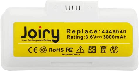 Joiry 3 6V 3000mAh Li Ion Replacement Battery Compatible With IRobot