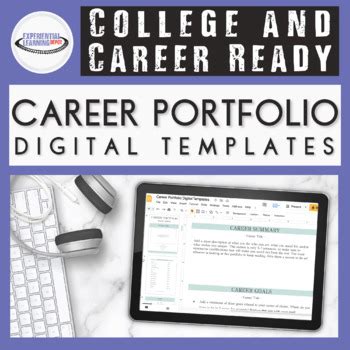 Professional Career Portfolio Templates Editable Printable And Digital