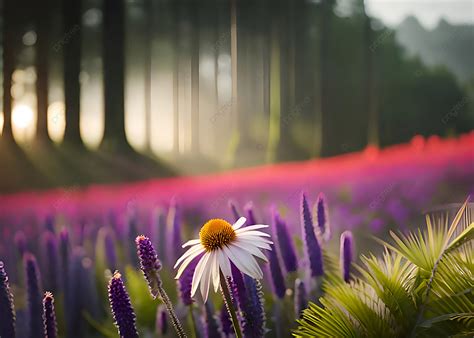 White Flower Blooming In The Field Background Wallpaper, Flower, Field, Nature Background Image ...