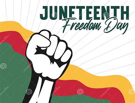 Juneteenth Freedom Day Celebration For All Black People Stock Vector