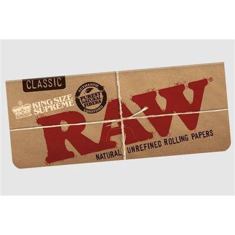 Raw Classic Creaseless King Size Supreme Rolling Papers Single Pack