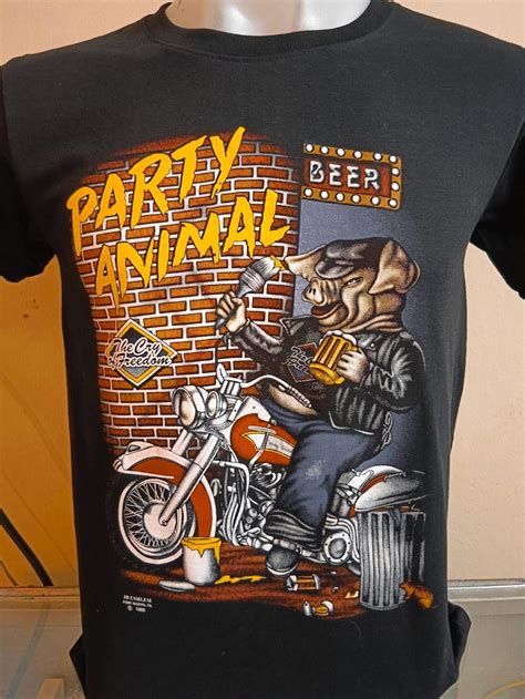 เสื้อฮาร์เล่ หมู Party Animal Th