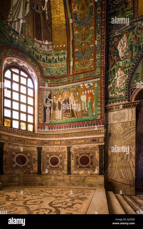 Interior del ábside Basílica de San Vitale Ravenna Italia Fotografía