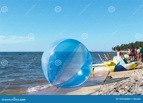 Empty Zorb On The Inshore Waves Water Activities Zorbing Extreme