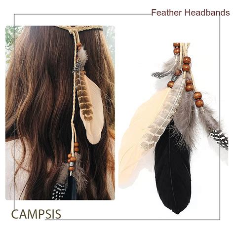 Indian Peacock Feather Headband Handmade Boho Princess Hair