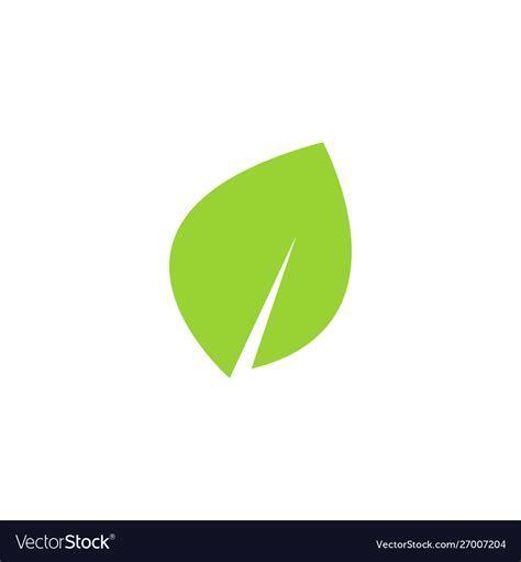 Leaf Graphic Design Template Isolated Royalty Free Vector