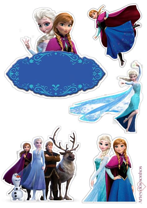 Topo De Bolo Frozen Frozen Cake Topper Frozen Elsa Cake Topper