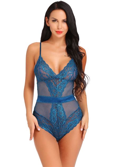 Joyaria Women Sexy Teddy Lingerie One Piece Lace Bodysuit Buy Online