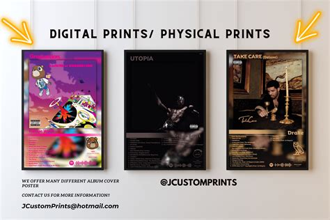 Music Poster Album Posters Custom Album Cover Poster Album Cover Poster