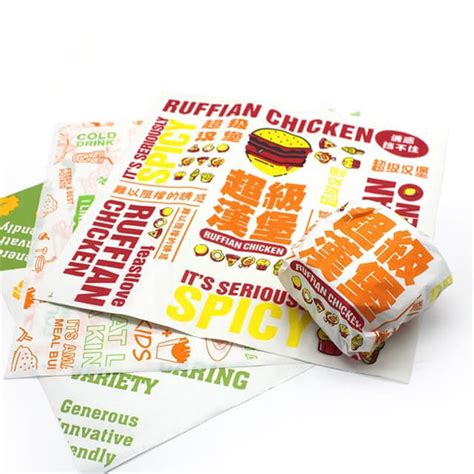 Custom Burger Wrapping Paper Wholesale Trustprints