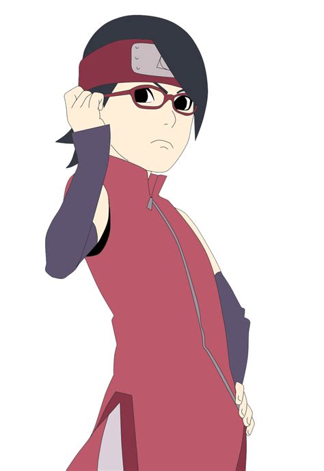 Sarada Uchiha Coloured By Twerk Jutsu On Deviantart