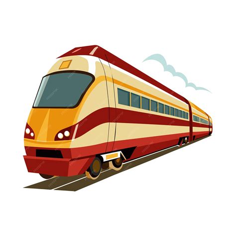 Premium Vector | Realistic Train vector illustration concept