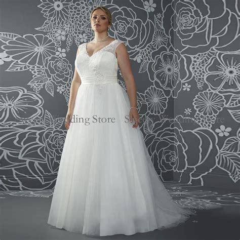 Vintage Wedding Dress For Women Bride Sexy V Neck Sleeveless Beading Applique Lace Custom A Line