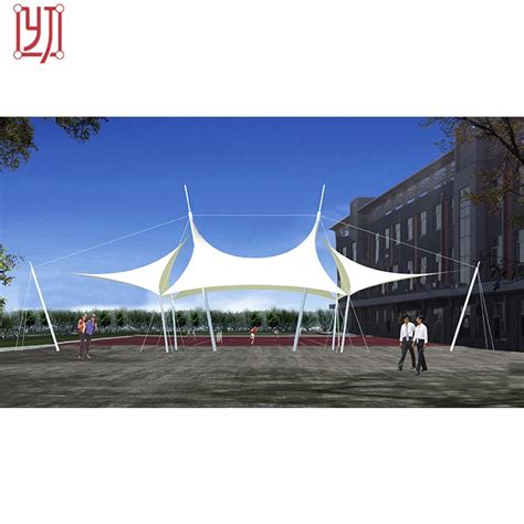 Outdoor Waterproof Tensile Pvdf Etfe Canopy Membrane Structure Beach