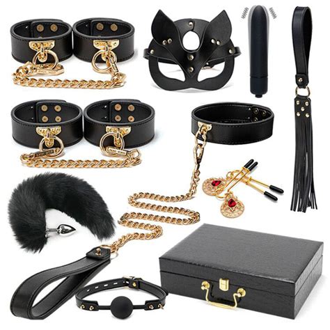 Blackwolf Kit De Bondage Bdsm En Cuir Véritable Ensemble De Retenue