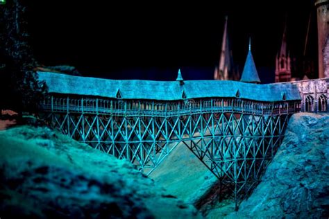 A Model Of Hogwarts Bridge In Warner Brothers Harry Potter Studio Tour