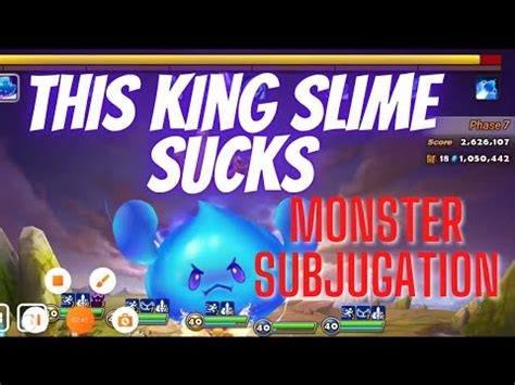 King Slime Monster Subjugation Round Summoners War Youtube