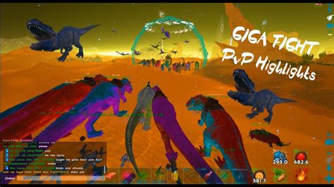 Ark Official Pvp Giga Fights Youtube