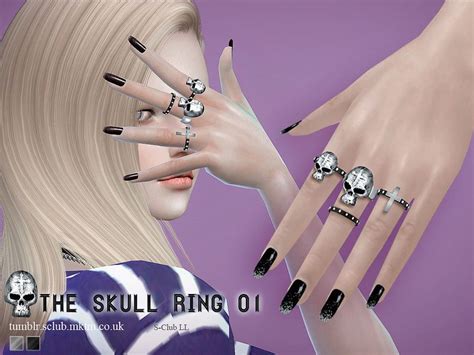 The Skull Ring For Female Sims You Can Find It In Accessories Ring