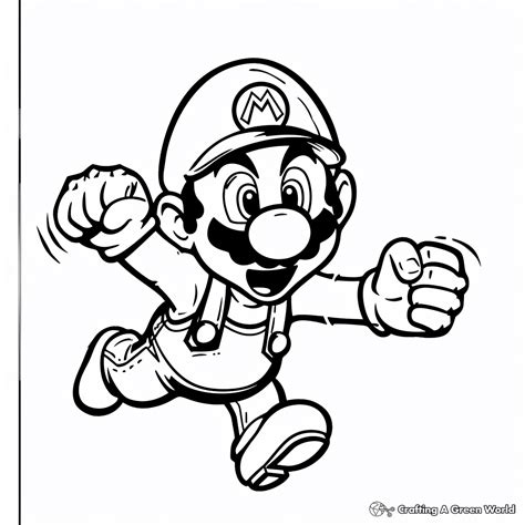 Páginas para colorear de Mario Gratis e imprimibles