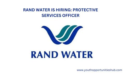 Rand Water Is Hiring Protective Services Officer Youth Opportunities Hub