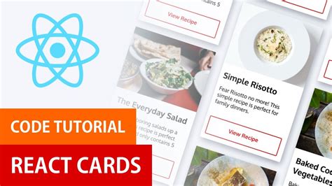 React Cards With Props Ui Card Design With React Js Youtube