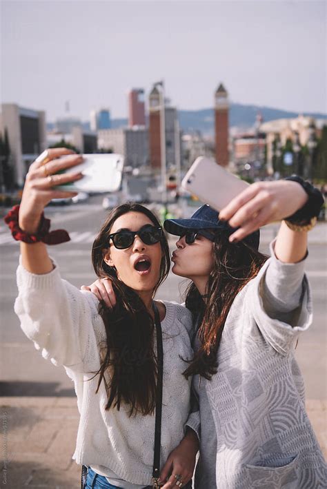 Romantic Couple Taking Selfie By Stocksy Contributor Guille Faingold