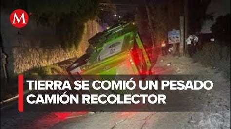 Cami N Recolector De Basura Cae En Socav N En Baja California Youtube