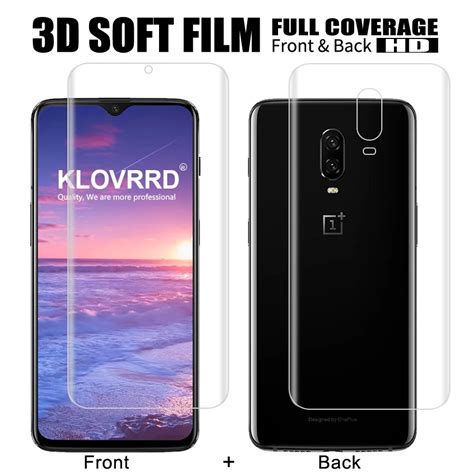 Front Back Soft Film For Oneplus 7 Pro 6 6t Screen Full Cover