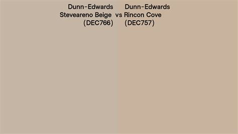 Dunn Edwards Steveareno Beige Vs Rincon Cove Side By Side Comparison