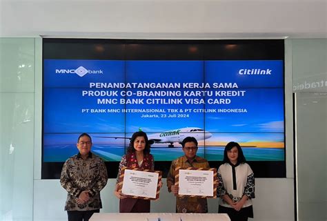 MNC Bank Dan Citilink Teken Kerja Sama Produk Co Branding Kartu Kredit