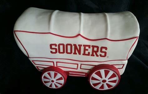 Oklahoma University Sooners Wagon Head Helmet Logo Foam Foamhead Hat