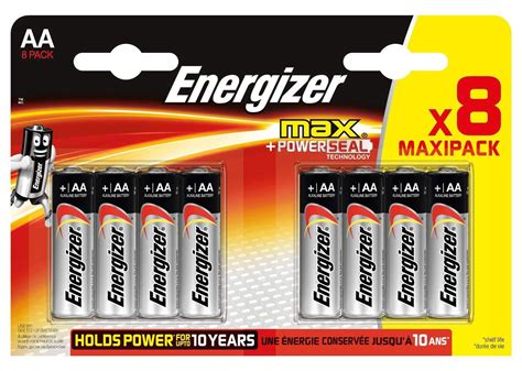 Energizer Max Aa Alkaline Batteries Lr6 Pack Of 8 4 4 Long Life Batteries 7638900411225 Ebay