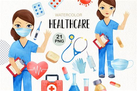 Nurse Clipart Medical Illustration Healthcare Clipart Png