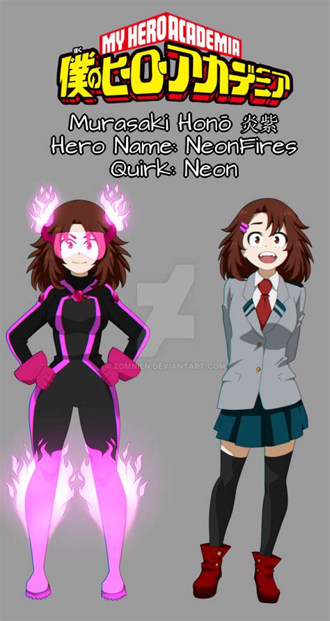 Neonfires Boku No Hero Academia Oc By Zomnien On DeviantArt