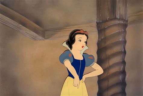 Original Production Animation Cel Of Snow White From Snow White And