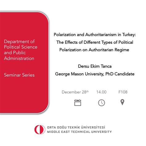 PADM SEMINAR SERIES POLARIZATION AND AUTHORITARIANISM IN TURKEY THE