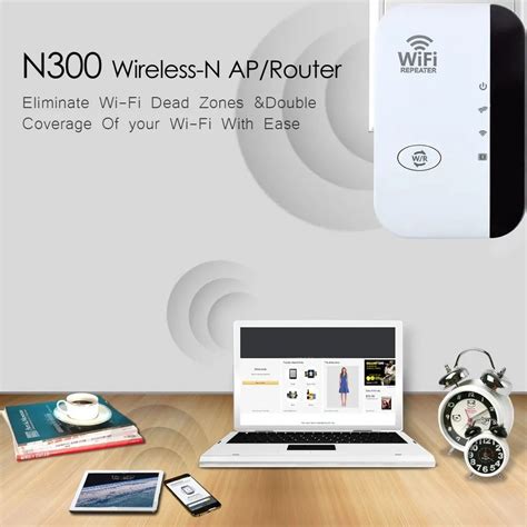 Безпровідний Wi-Fi репітер розширювач діапазону Wireless Wi-Fi мережі ...