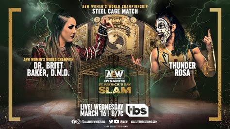 Aew Dynamite Results Mar 16 2022 Baker Vs Rosa Cage Match Tpww