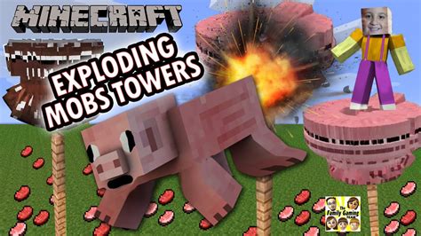 Mike S Minecraft Exploding Mobs Towers Cruel Way To Spawn Pigs Cows