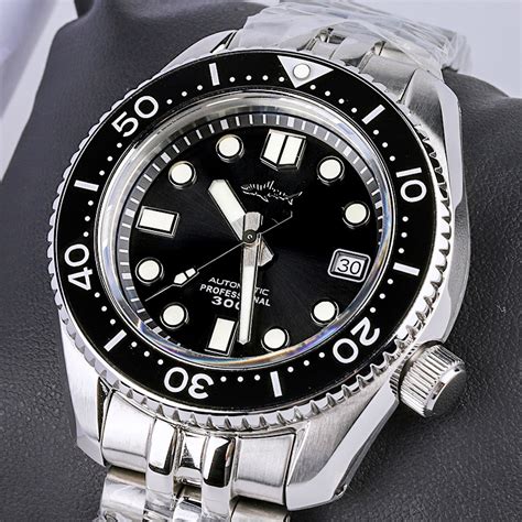 Heimdallr Men S SBDX MM300 Diver Watch Green Dial Sapphire Crystal