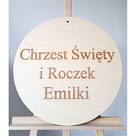 Chrzest Święty Tablica powitalna Tablica Roczek