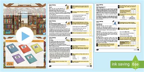 Year 6 SATs Survival 5 For 5 Reading Test Pack 1