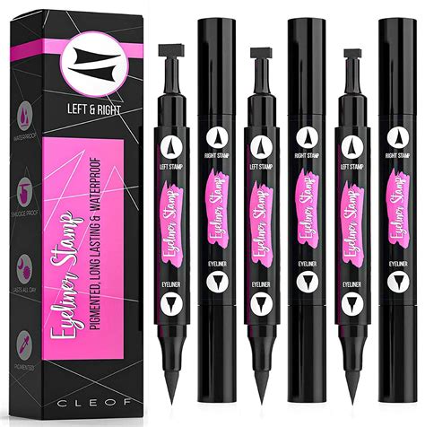 Eyeliner Stamp Black Waterproof Smudge Proof Winged Long Lasting