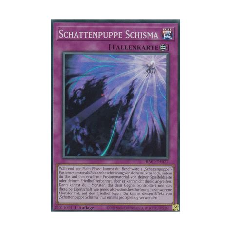 Schattenpuppe Schisma V 4 Platinum Secret Rare RA01 DE077 V 4