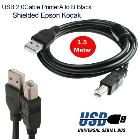 Usb Data Cable Cord Lead For Hp Deskjet All In One Inkjet Printer